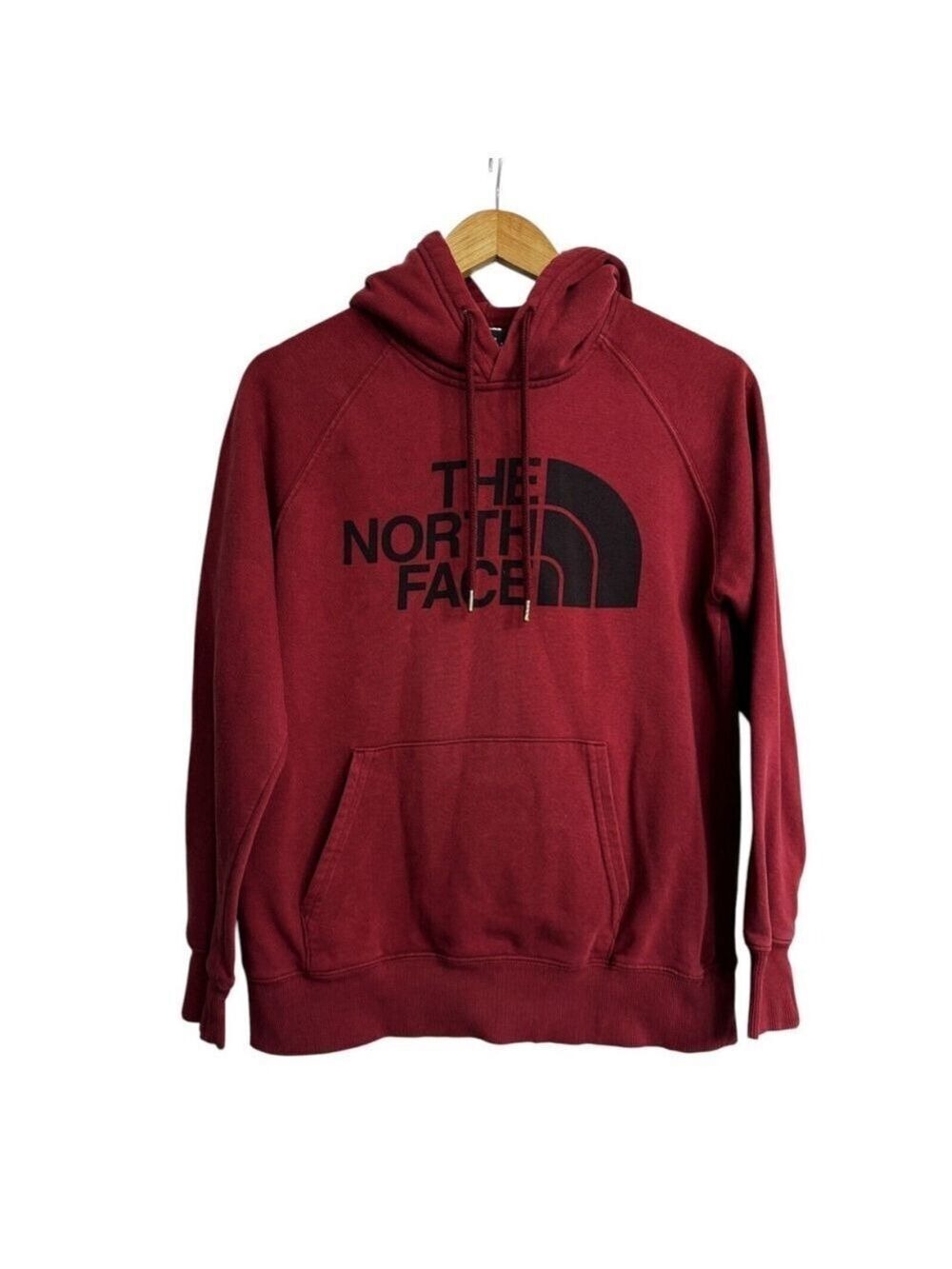 The North Face Hoodie Women’s Small Red Half Dome Pullover Graphic Logo